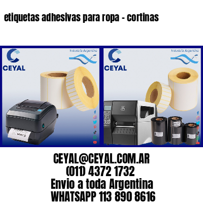 etiquetas adhesivas para ropa – cortinas