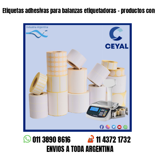 Etiquetas adhesivas para balanzas etiquetadoras – productos congelados