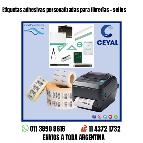 Etiquetas adhesivas personalizadas para librerías – sellos