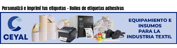 Personalizá e imprimí tus etiquetas - Rollos de etiquetas adhesivas
