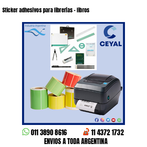 Sticker adhesivos para librerías – libros