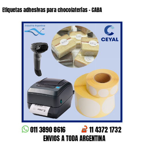 Etiquetas adhesivas para chocolaterías – CABA