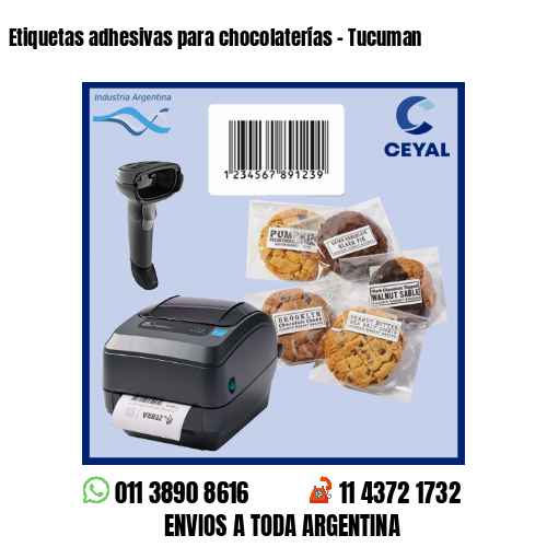 Etiquetas adhesivas para chocolaterías – Tucuman