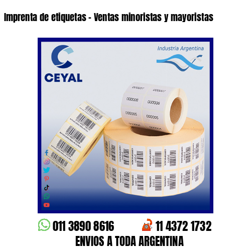 Imprenta de etiquetas – Ventas minoristas y mayoristas