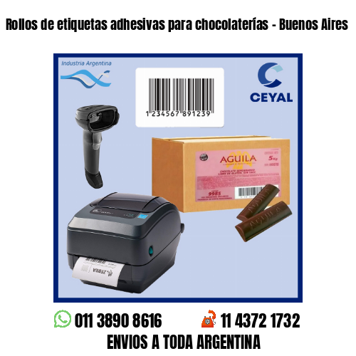 Rollos de etiquetas adhesivas para chocolaterías – Buenos Aires