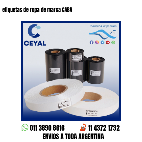 etiquetas de ropa de marca CABA