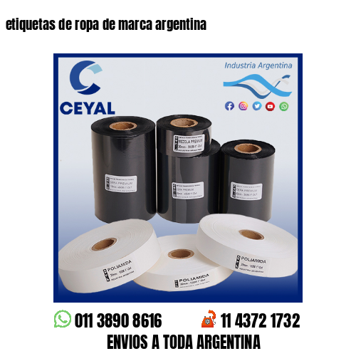 etiquetas de ropa de marca argentina