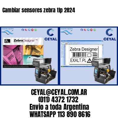 Cambiar sensores zebra tlp 2824