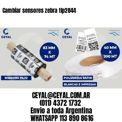 Cambiar sensores zebra tlp2844