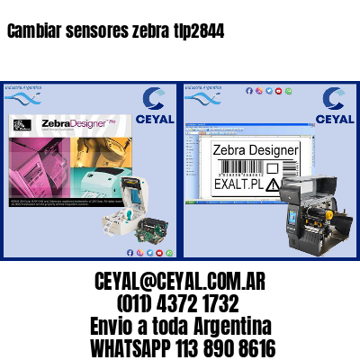 Cambiar sensores zebra tlp2844