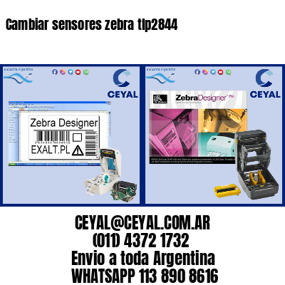 Cambiar sensores zebra tlp2844