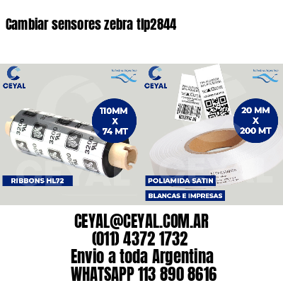 Cambiar sensores zebra tlp2844