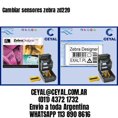 Cambiar sensores zebra zd220