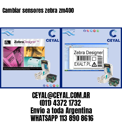 Cambiar sensores zebra zm400