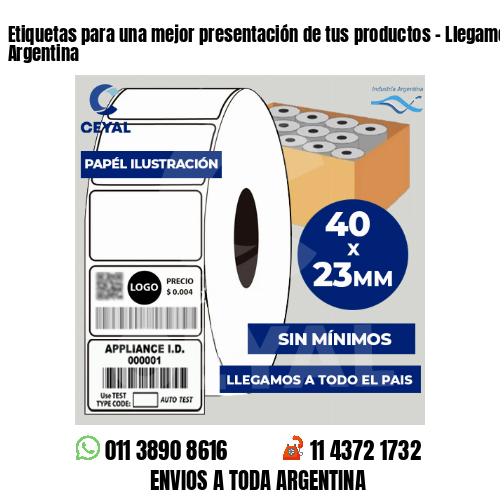 Etiquetas para una mejor presentación de tus productos – Llegamos a toda la Argentina