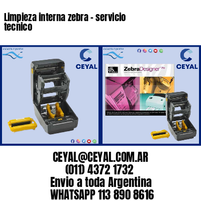 Limpieza interna zebra – servicio tecnico