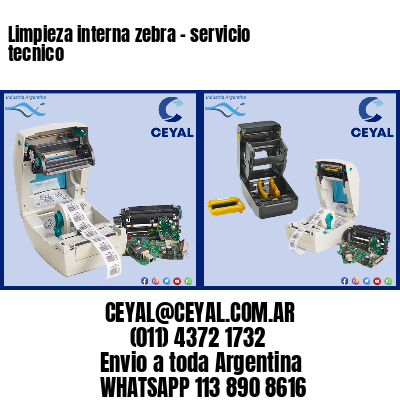 Limpieza interna zebra – servicio tecnico