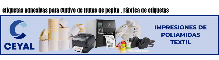 etiquetas adhesivas para Cultivo de frutas de pepita . Fábrica de etiquetas