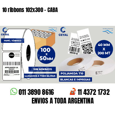 10 ribbons 102x300 - CABA