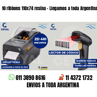10 ribbons 110x74 resina - Llegamos a toda Argentina