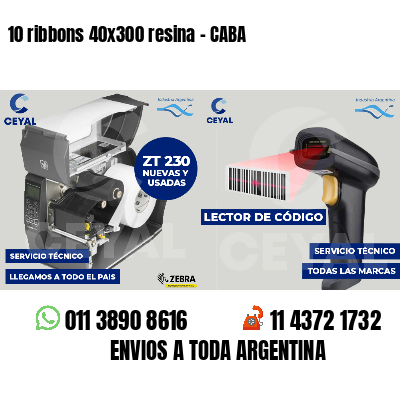 10 ribbons 40x300 resina - CABA