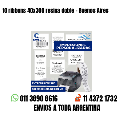 10 ribbons 40x300 resina doble - Buenos Aires