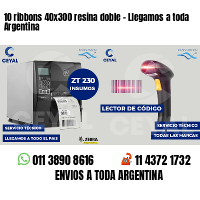 10 ribbons 40x300 resina doble - Llegamos a toda Argentina