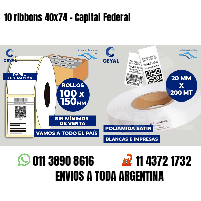 10 ribbons 40x74 - Capital Federal