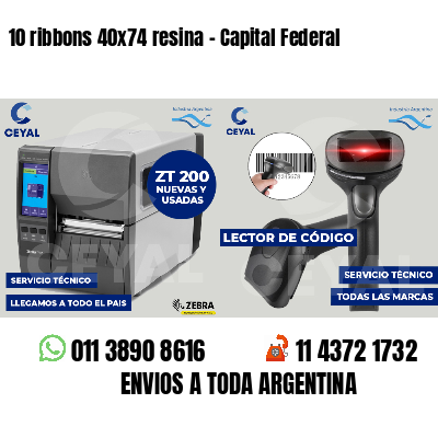 10 ribbons 40x74 resina - Capital Federal