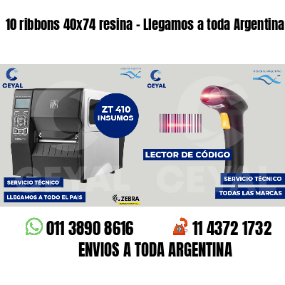 10 ribbons 40x74 resina - Llegamos a toda Argentina