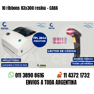 10 ribbons 83x300 resina - CABA