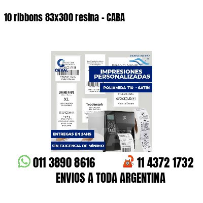 10 ribbons 83x300 resina - CABA