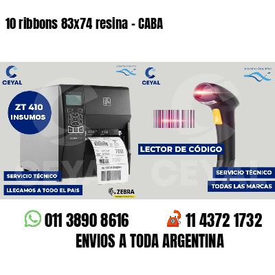 10 ribbons 83x74 resina - CABA