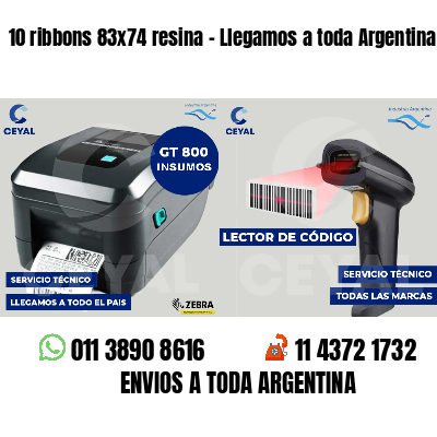 10 ribbons 83x74 resina - Llegamos a toda Argentina