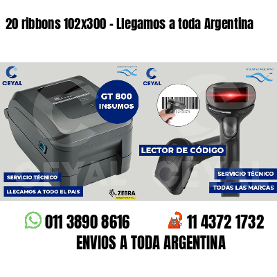 20 ribbons 102x300 - Llegamos a toda Argentina