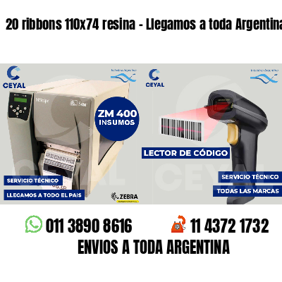 20 ribbons 110x74 resina - Llegamos a toda Argentina