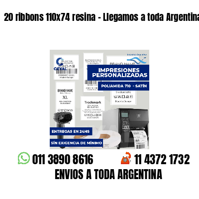 20 ribbons 110x74 resina - Llegamos a toda Argentina