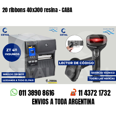 20 ribbons 40x300 resina - CABA