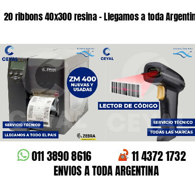 20 ribbons 40x300 resina - Llegamos a toda Argentina