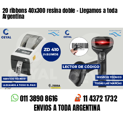 20 ribbons 40x300 resina doble - Llegamos a toda Argentina