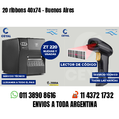 20 ribbons 40x74 - Buenos Aires