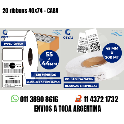 20 ribbons 40x74 - CABA
