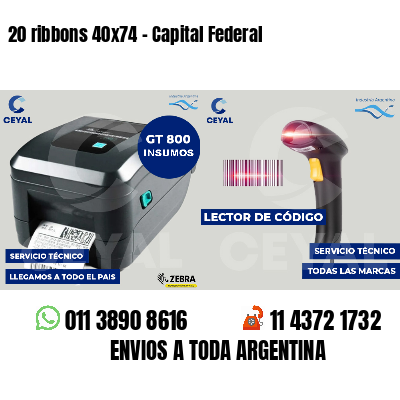 20 ribbons 40x74 - Capital Federal