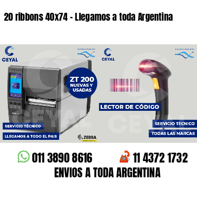 20 ribbons 40x74 - Llegamos a toda Argentina
