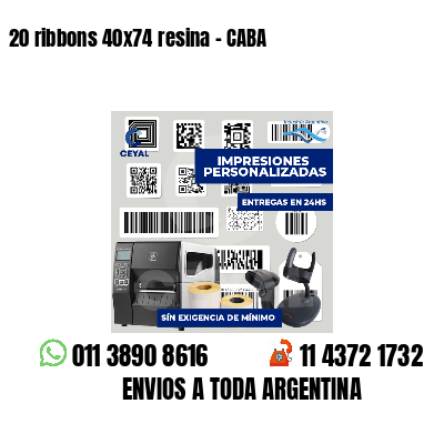 20 ribbons 40x74 resina - CABA