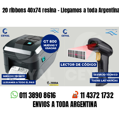 20 ribbons 40x74 resina - Llegamos a toda Argentina