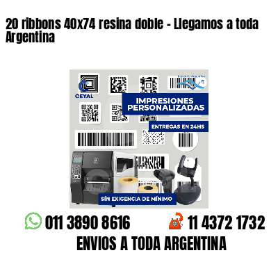 20 ribbons 40x74 resina doble - Llegamos a toda Argentina