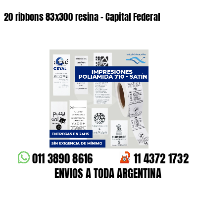 20 ribbons 83x300 resina - Capital Federal