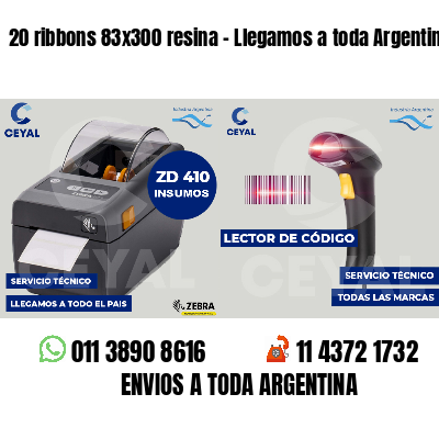 20 ribbons 83x300 resina - Llegamos a toda Argentina