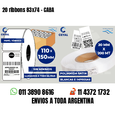 20 ribbons 83x74 - CABA